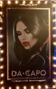 Plakat „Da Capo — Dinner Varieté“